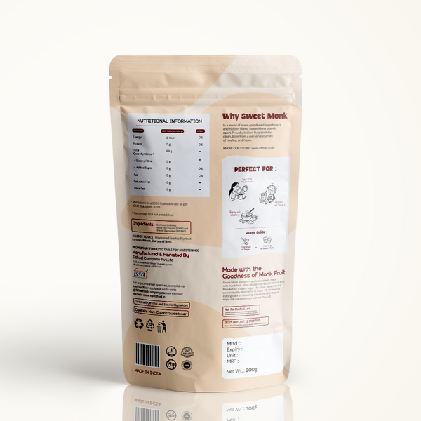 Monk Fruit Sweetener - 200GM