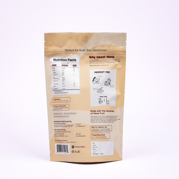 Monk Fruit Sweetener - 200GM